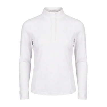 Meisjes wedstrijdshirt wit langemouw maat 160 | Ruitersport