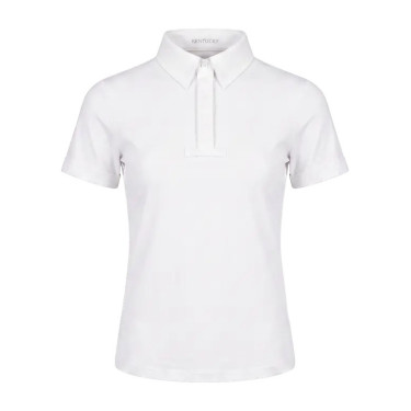 Jongens wedstrijdshirt wit kort mouw 160 | Ruitersport