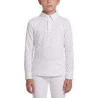 Polo de concours Kentucky garçon classique manches longues Blanc Polo de concours Kentucky garçon classique manches longues Blanc