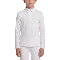 Wedstrijdshirt jongens 160 lange mouw – paardensport