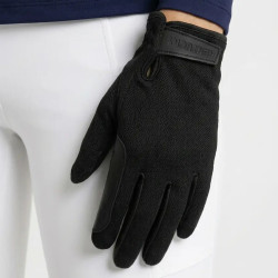Zomer rijhandschoenen met grip zwart – maat 11 | Equi-Clic