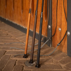 Longeren zweep 200 cm leer handgreep – paardensport Longeren zweep 200 cm leer handgreep – paardensport