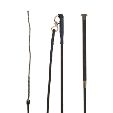 Longeerzweep 180 cm met leren handgreep | Ruitersport