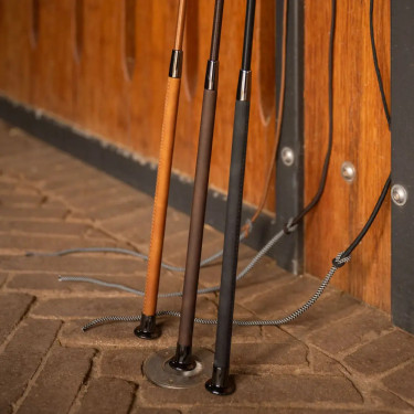 Longeerzweep 200 cm met leren handgreep | Paardensport