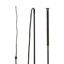 Longeerzweep 200 cm met leren handgreep | Paardensport