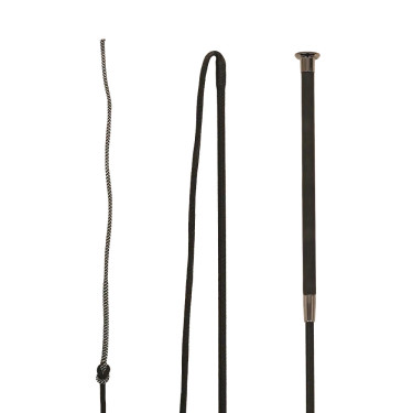 Longeerzweep 200 cm met leren handgreep | Paardensport
