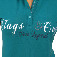 Polo Kind Uripa Flags & Cup Bleu émeraude