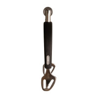 RVS paardrijsporen met rubber en rowelwieltje 30 mm