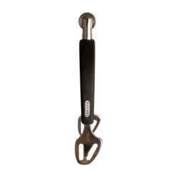 RVS paardrijsporen met rubber en rowelwieltje 30 mm