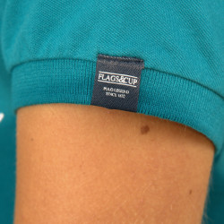 Polo Enfant Uripa Flags & Cup Bleu émeraude