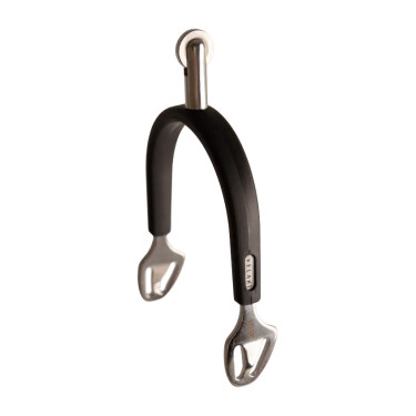 Eperons à moyenne molette inox avec caoutchouc Velari Acier inoxydable Argent