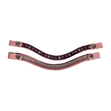 Leren hoofdstel Pink Hobby Horsing HKM