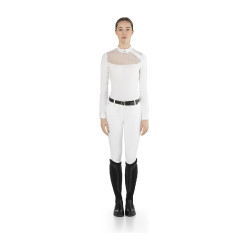 Wedstrijdpolo Nina Ego7 lange mouwen dames Wit Wedstrijdpolo Nina Ego7 lange mouwen dames Wit