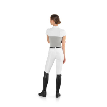 Dames wedstrijdpolo paardrijden EGO7 mesh, korte mouw