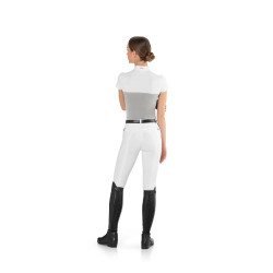 Polo d’équitation concours femme EGO7 mesh, manches courtes