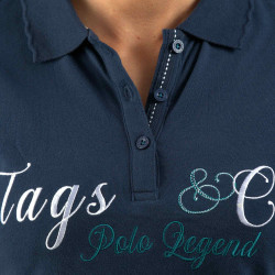 Polo Femme Altamira Flags & Cup Bleu marine