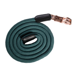 Longe Rosegold Glamour Style musketonhaak antislip HKM Petroleum / roségoud Longe Rosegold Glamour Style musketonhaak antislip HKM Petroleum / roségoud