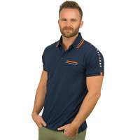 Polo Heren Calango Flags & Cup Marineblauw