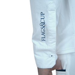 Polo Homme Cartago manches longues Flags & Cup Blanc Polo Homme Cartago manches longues Flags & Cup Blanc