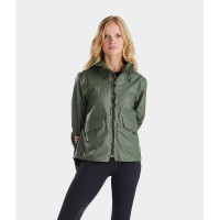 Veste imperméable d'équitation courte femme Horse Pilot Short Raintech Forest night