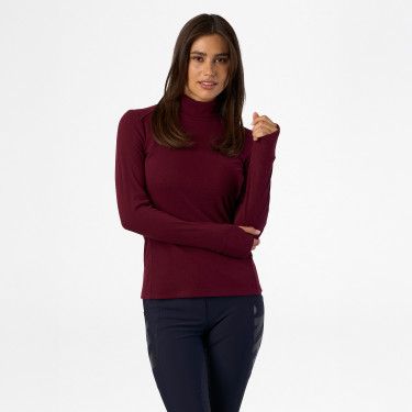 Top HV Polo Oria femme Vin Rouge