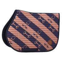 Zadeldekje HV Polo Gwenny print GP Marine / camel Blauw