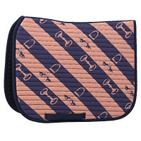 Zadeldekje HV Polo Gwenny print DR Marine / camel Blauw