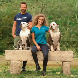 T-Shirt Femme Ocana Flags & Cup Bleu émeraude T-Shirt Femme Ocana Flags & Cup Bleu émeraude