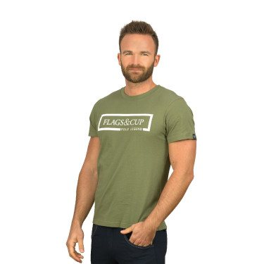 T-Shirt Homme Balao Flags & Cup Olive Vert