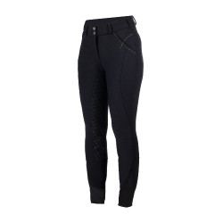 Pantalon softshell Chrysti fond 1/1 en silicone HKM femme Noir