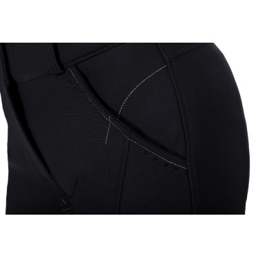 Pantalon softshell Chrysti fond 1/1 en silicone HKM femme Noir