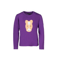 Polo à manches longues Amina HKM Lilas foncé Violet Polo à manches longues Amina HKM Lilas foncé Violet