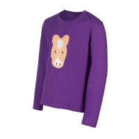 Polo à manches longues Amina HKM Lilas foncé Violet Polo à manches longues Amina HKM Lilas foncé Violet