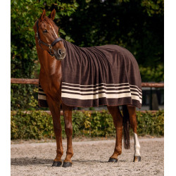 Dikke Waldhausen fleece deken Sölden Espresso Bruin