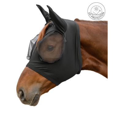 Masque anti-mouches Waldhausen Puck Flex Noir Masque anti-mouches Waldhausen Puck Flex Noir