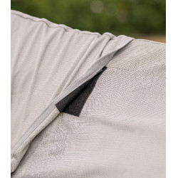 Couverture anti-mouches Waldhausen FlyControl avec couvre-cou Gris argent Couverture anti-mouches Waldhausen FlyControl avec couvre-cou Gris argent