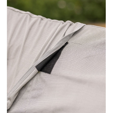 Couverture anti-mouches Waldhausen FlyControl avec couvre-cou Gris argent Couverture anti-mouches Waldhausen FlyControl avec couvre-cou Gris argent