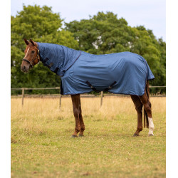 Waldhausen FlyControl anti-vliegendeken met halsstuk Blauw