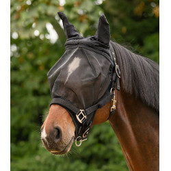 Masque anti-mouches équitation Waldhausen avec oreilles Masque anti-mouches équitation Waldhausen avec oreilles