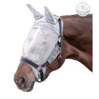 Waldhausen anti-vliegenmasker voor halster Premium bescherming voor de oren Zwart