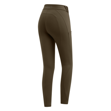 Legging d'équitation thermique ELT Rena femme Brun vert Marron
