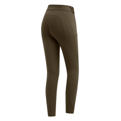 Legging d'équitation thermique ELT Rena femme Brun vert Marron