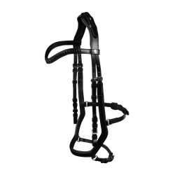 Waldhausen X-Line Relaxation hoofdstel met anatomische neusriem Zwart