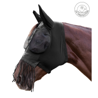 Masque anti-mouches Waldhausen Puck franges nasales Noir Masque anti-mouches Waldhausen Puck franges nasales Noir