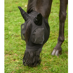 Masque anti-mouches Waldhausen Puck franges nasales Noir