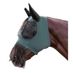 Masque anti-mouches Waldhausen Puck franges nasales Vert pin