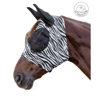 Waldhausen Puck Zebra vliegenmasker Zwart / wit