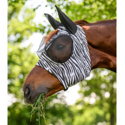 Masque anti-mouches Waldhausen Puck Zebra Noir / blanc Masque anti-mouches Waldhausen Puck Zebra Noir / blanc