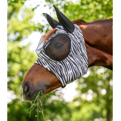 Masque anti-mouches Waldhausen Puck Zebra Noir / blanc Masque anti-mouches Waldhausen Puck Zebra Noir / blanc