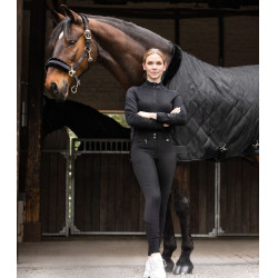 Pantalon d'équitation ELT Micro Sport silicone taille haute Noir Pantalon d'équitation ELT Micro Sport silicone taille haute Noir